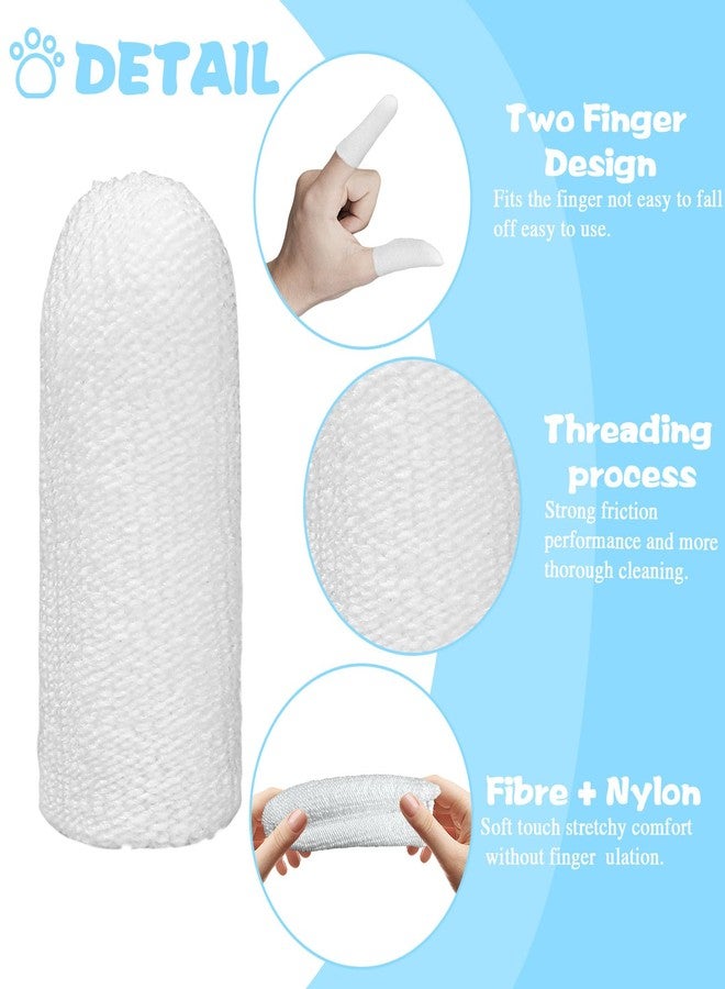 Quxddy 40Pcs Microfiber Fingerbrush, Dogs Fingerbrush, Dogs Finger Toothbrush, Suitable for Small Pets, Remove Dog Tartar, Toothbrush for Dog - Image 4