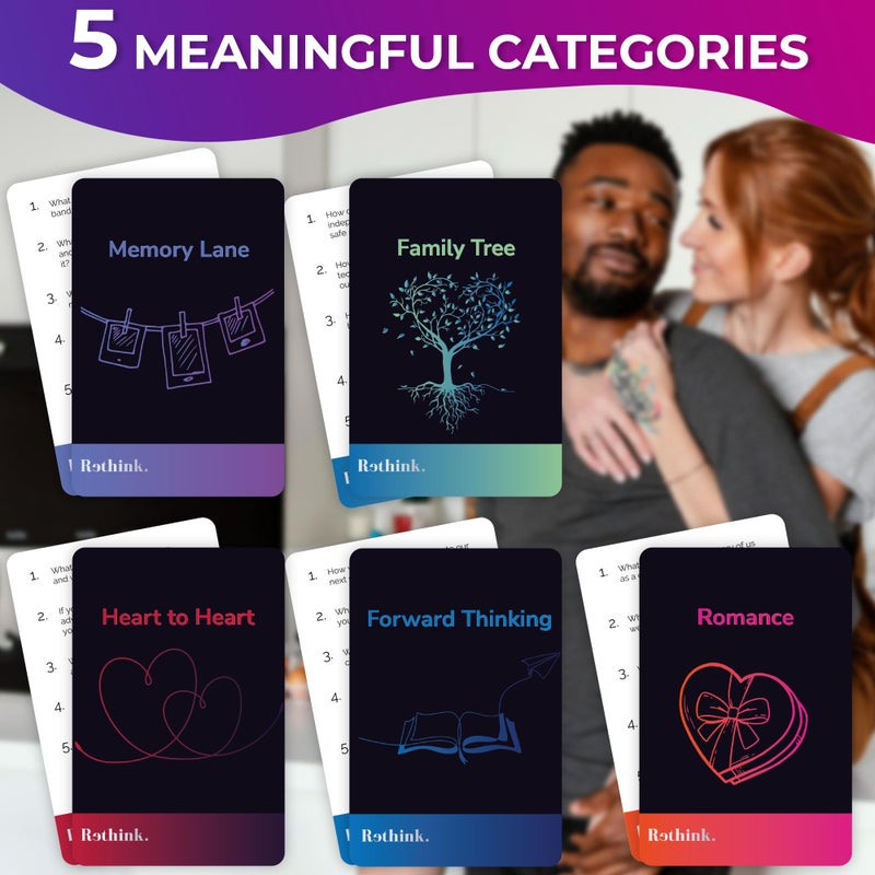 QUOKKA Conversation Cards Game - Couples Edition | Original Version | Relationship Connection - Great Board Game for Married Husband & Wife - Image 3