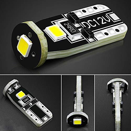JDM ASTAR 10pcs High Performance Super Bright 360-Degree Shine 194 168 175 2825 T10 PX Chipsets White LED Bulbs. (US Patent number US-D814666-S) - Image 4