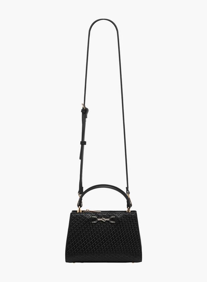 Celeste Monogram Embossed Tote Bag with Handle - Image 3