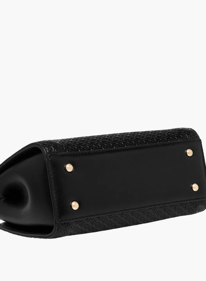 سيليست حقيبة يد بتطريز شعار وحمالة