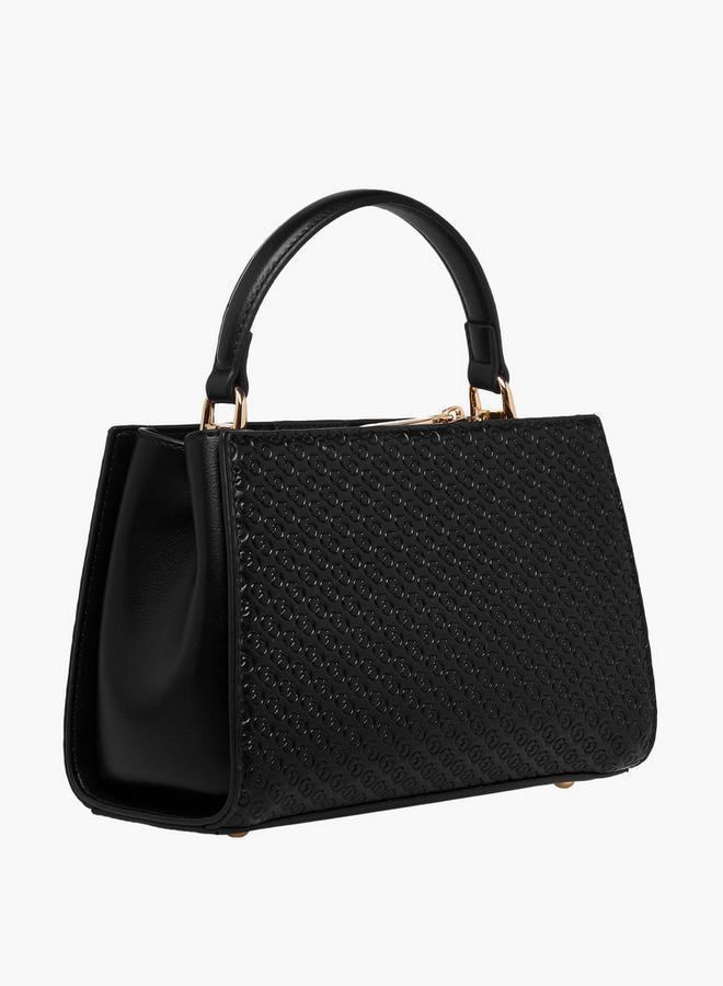 Celeste Monogram Embossed Tote Bag with Handle - Image 4