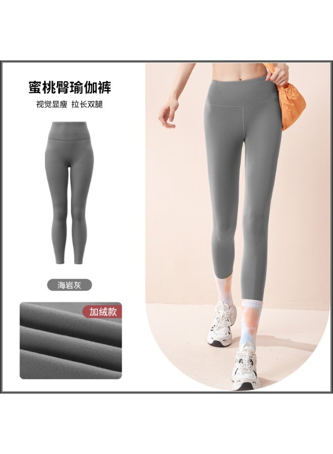 Autumn Winter High Waist Shark Leggings Women's Seamless Fleece Warm Leggings Thin Casual Slim Sports Fitness Leggings - Image 1