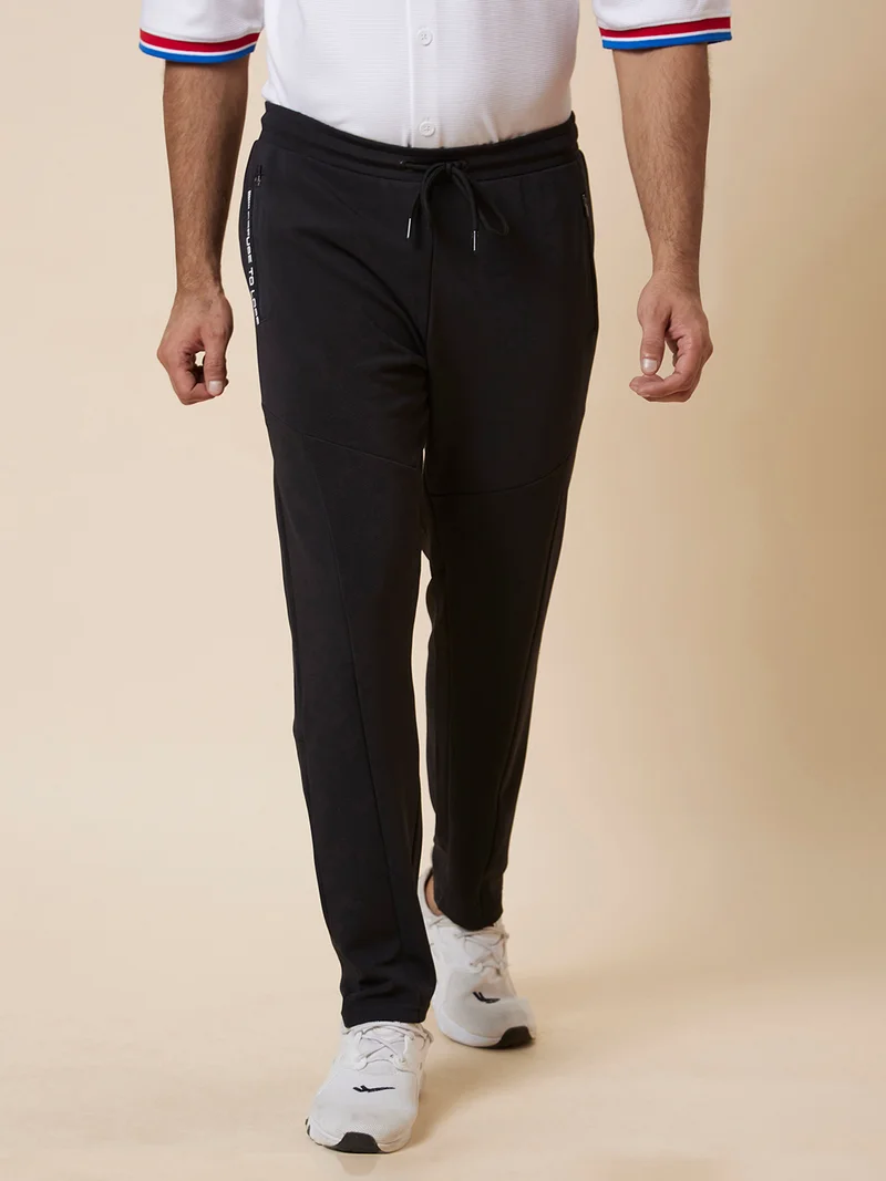 globus Globus Men Black Regular Fit Joggers