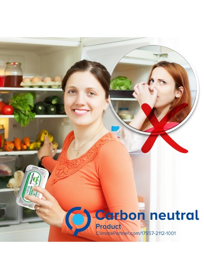Ellis Harper Natural Fridge Fresheners  2 Pack  - Unscented Charcoal Fridge Deodoriser and Freshener  Including Fridge Thermometer - Also for Lunch Bags and Cool Boxes  - Image 2