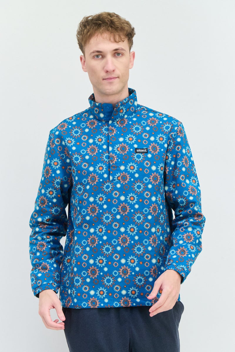 adidas Originals Men Sportswear Fit Long Sleeve Outdoor Sweatshirt, Multicolor - Image 1