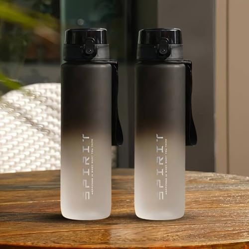 HSR Portable Leakproof Bpa Free Plastic Motivational Water Bottle for Men & Women Perfect for Travel, Gym, Office, Sports, hiking, cycling Water Bottle (1 L) - Image 1