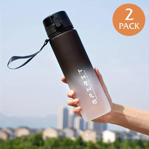 HSR Portable Leakproof Bpa Free Plastic Motivational Water Bottle for Men & Women Perfect for Travel, Gym, Office, Sports, hiking, cycling Water Bottle (1 L) - Image 2