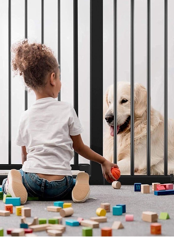 BAYBEE Baby Safety Gate Extension 10Cm Extra Tall Durable Baby Gate Extension Fence Barrier Dog Gate Child Baby Gate for Stairs Doorways Only Suitable for Baybee Safety Gates Black - Image 2