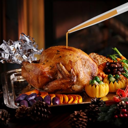 Harniruco Premium Turkey Basters for Cooking – Baster Syringe for Hot Liquids – Meat and Food Injector – Essential Thanksgiving Cooking Tool – Turkey Baster Large with Easy-to-Read Measurements - Image 3