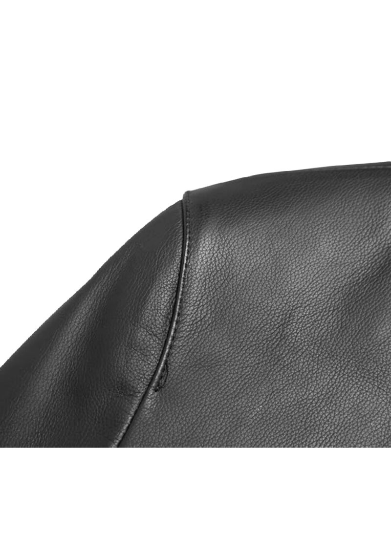 The TOP Leather (C25) Men's Genuine Lambskin Leather Biker Jacket  - Image 3