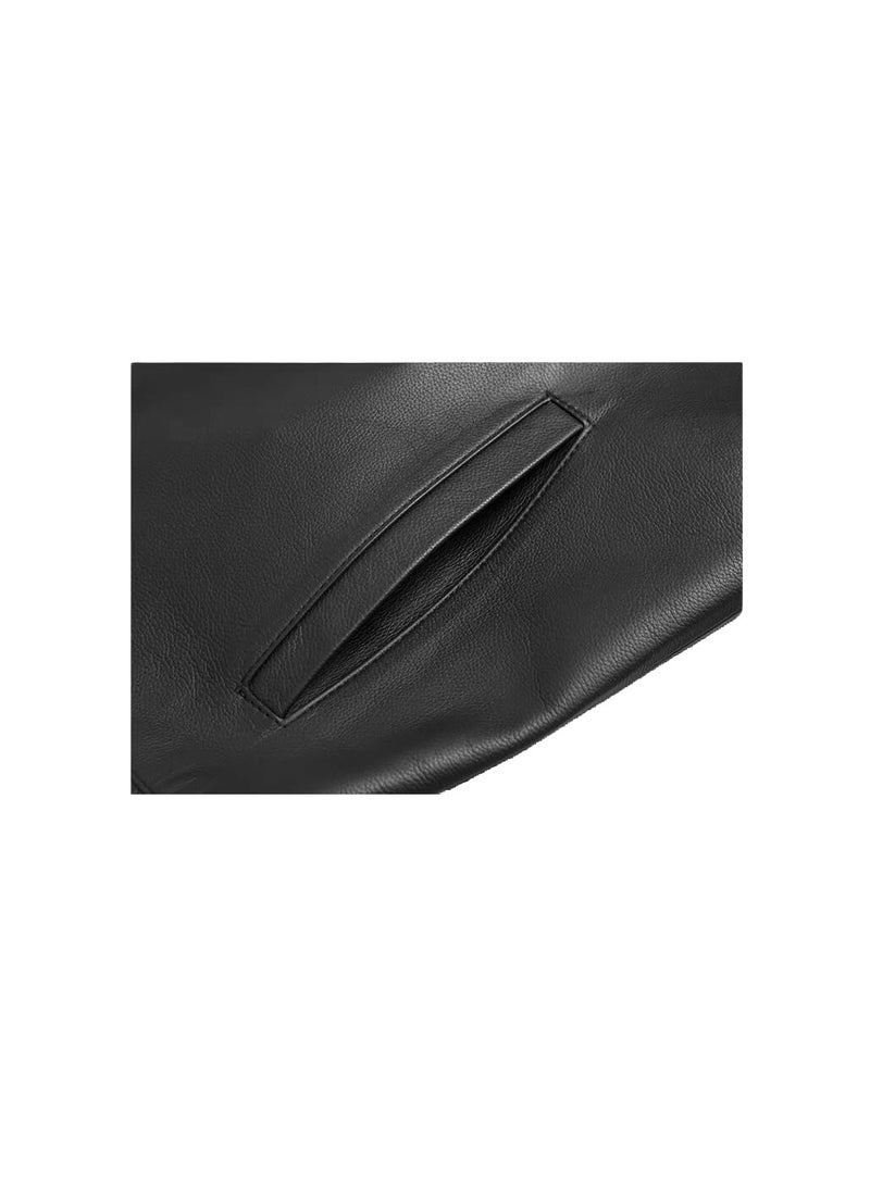 The TOP Leather (C25) Men's Genuine Lambskin Leather Biker Jacket  - Image 4