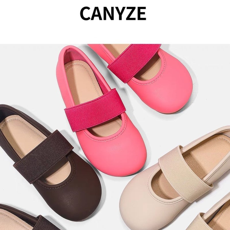 Canyze Girls' Leather Shoes 2024 Korean Style Catwalk Children'S Princess Shoes Lightweight Soft Sole Children'S Small Fragrance Style - Image 2