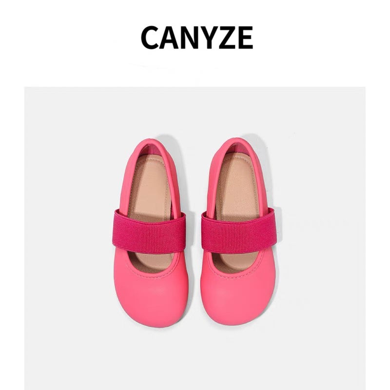 Canyze Girls' Leather Shoes 2024 Korean Style Catwalk Children'S Princess Shoes Lightweight Soft Sole Children'S Small Fragrance Style - Image 1