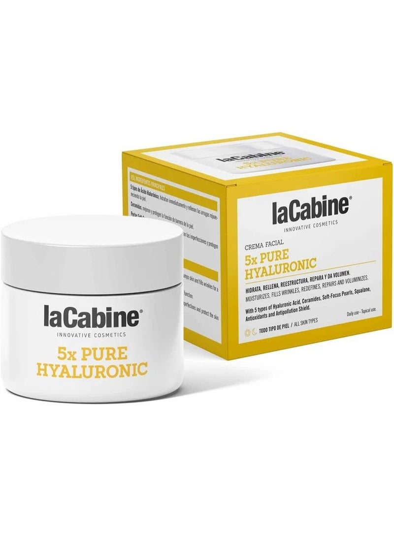 La Cabine 5x Pure Hyaluronic Face Cream 50ml - Image 1