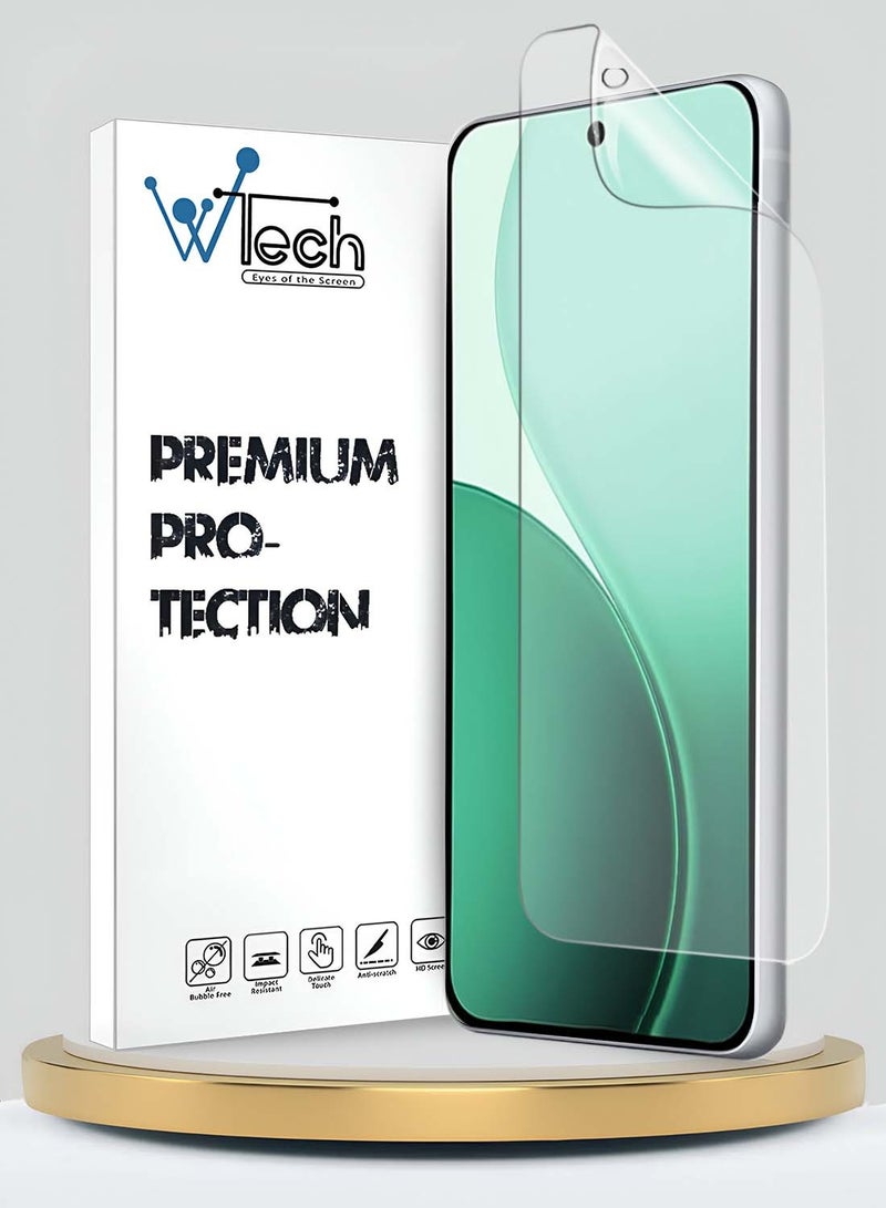 Wtech Oppo Reno14 F 5G 2025 Premium Hydrogel Film Thin and Flexible Screen Protector (MSHFMN) - Clear - Image 1