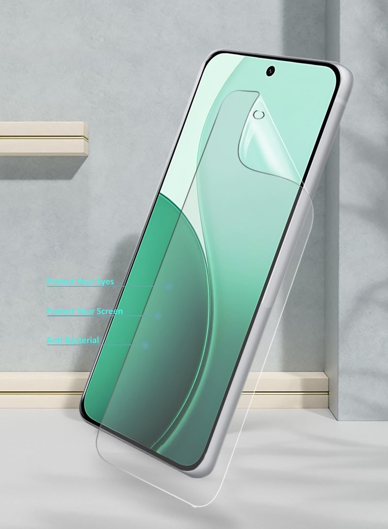 Wtech Oppo Reno14 F 5G 2025 Premium Hydrogel Film Thin and Flexible Screen Protector (MSHFMN) - Clear - Image 3