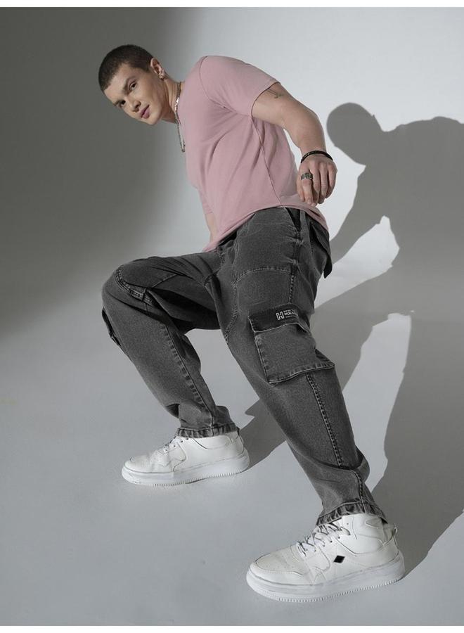 Hubberholme Mid Rise Relaxed Fit Cargo Pockets Jeans - Image 1