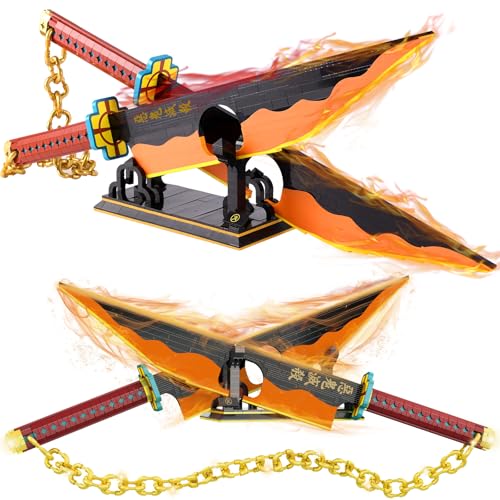HIGH GODO Demon Anime Sword Building Set 826in Katana Anime Cosplay Sword with Stand Holder Samurai Sword Building Set for Adults and Teens 14 1479 Pieces - Image 1