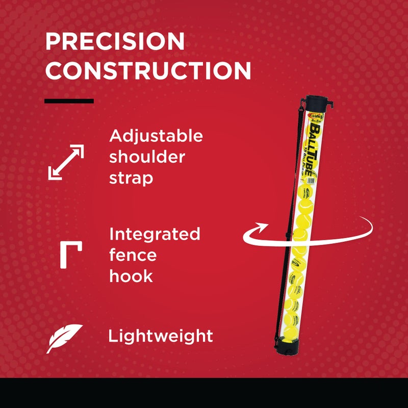 Gamma Tennis Ballhopper Balltube 18 - Clear - Holds 18 Balls - Image 5