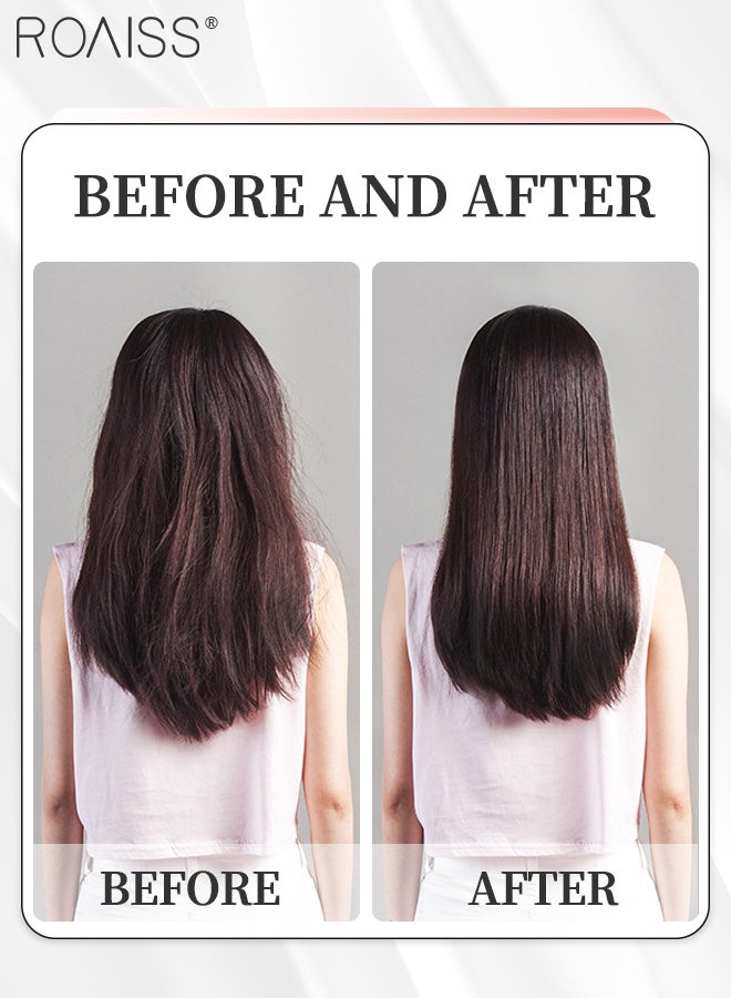 roaiss 3Pcs Portable Travel Hair Brush Set, Round Curly Hair Brush, Mini Carry Massage Comb and Folding Straightening Comb Travel Size for Girls and Women for Detangling, Blow Drying, Hair Styling, Pink - Image 2