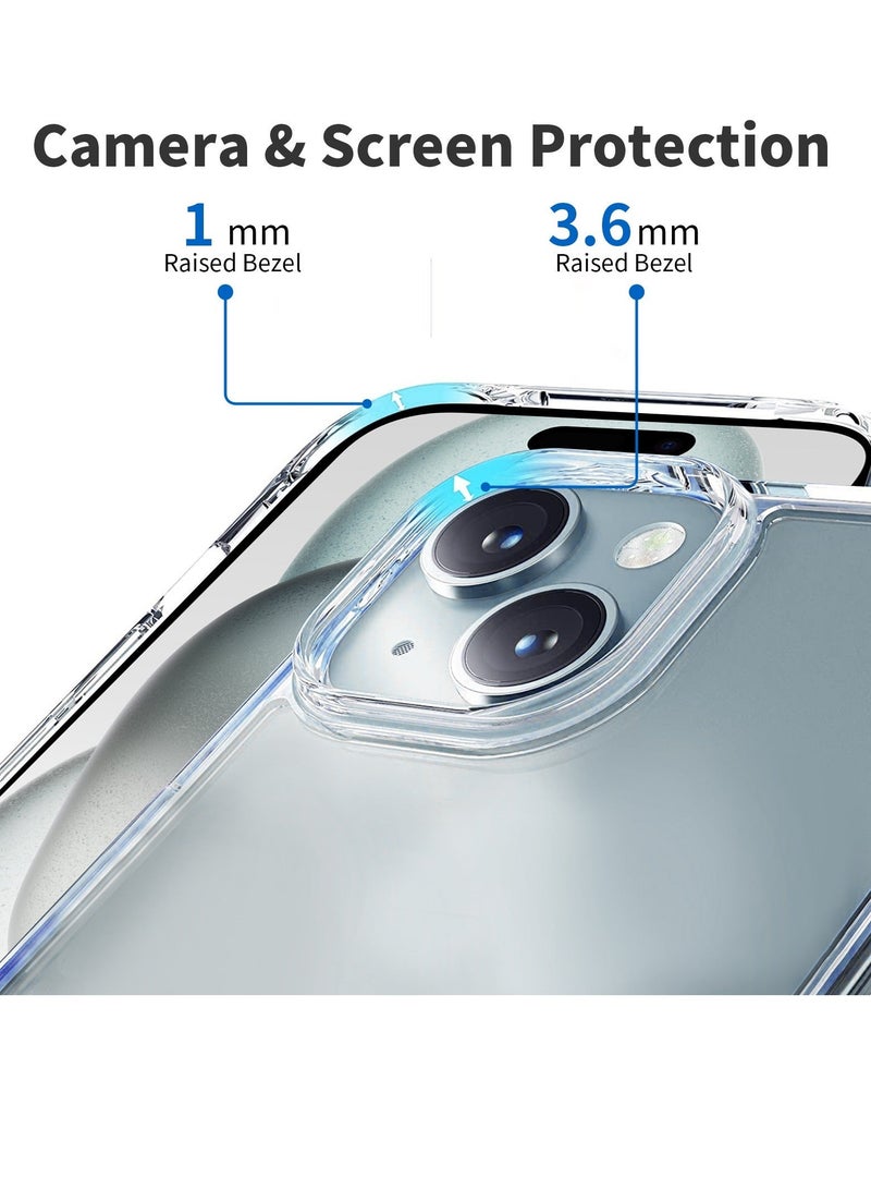 TEAM LUXURY iPhone 15 Plus Case Clear Cover [Anti-Yellowing] Ultra Thin Silicone Shockproof Back Cases Transparent Protective Phone Case for Apple iPhone 15 Plus  - Crystal Clear - Image 3