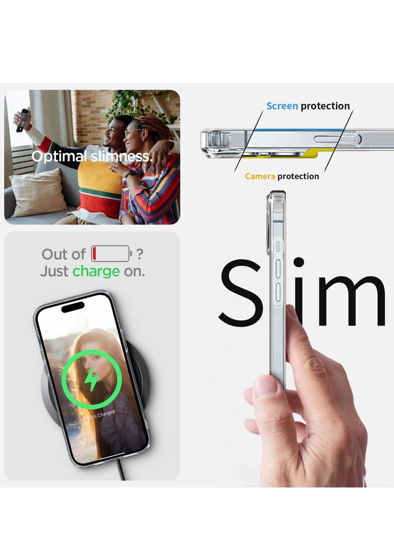 TEAM LUXURY iPhone 15 Plus Case Clear Cover [Anti-Yellowing] Ultra Thin Silicone Shockproof Back Cases Transparent Protective Phone Case for Apple iPhone 15 Plus  - Crystal Clear - Image 5