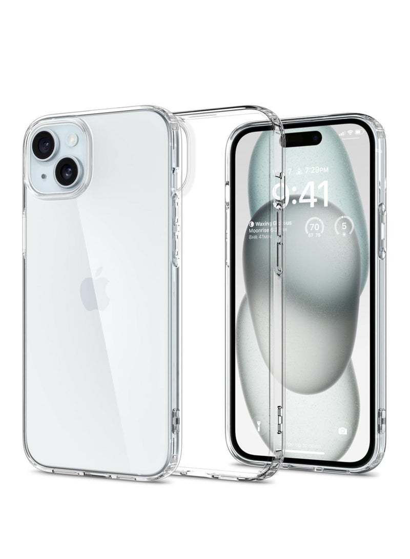 TEAM LUXURY iPhone 15 Plus Case Clear Cover [Anti-Yellowing] Ultra Thin Silicone Shockproof Back Cases Transparent Protective Phone Case for Apple iPhone 15 Plus  - Crystal Clear - Image 1