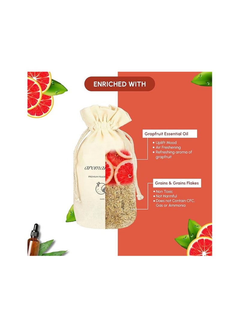 aromahpure - Aromahpure Premium Car Perfume Fragrance Flakes - Dark Flirt, Luxury Car Air Freshener made Organically with Essential Oil, Grains, and Flakes - 50 Gms, Keeps your car fragrant for 30 days. - Image 1