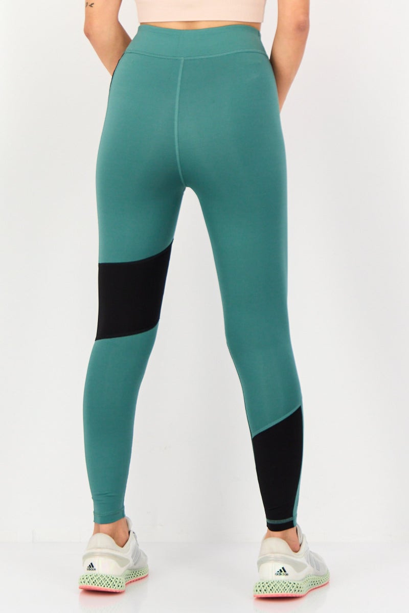 PUMA Women Sportswear Fit Training Leggings, Teal Green - Image 3