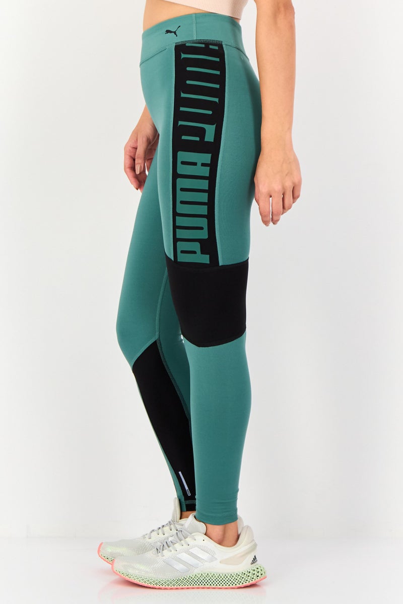 PUMA Women Sportswear Fit Training Leggings, Teal Green - Image 2