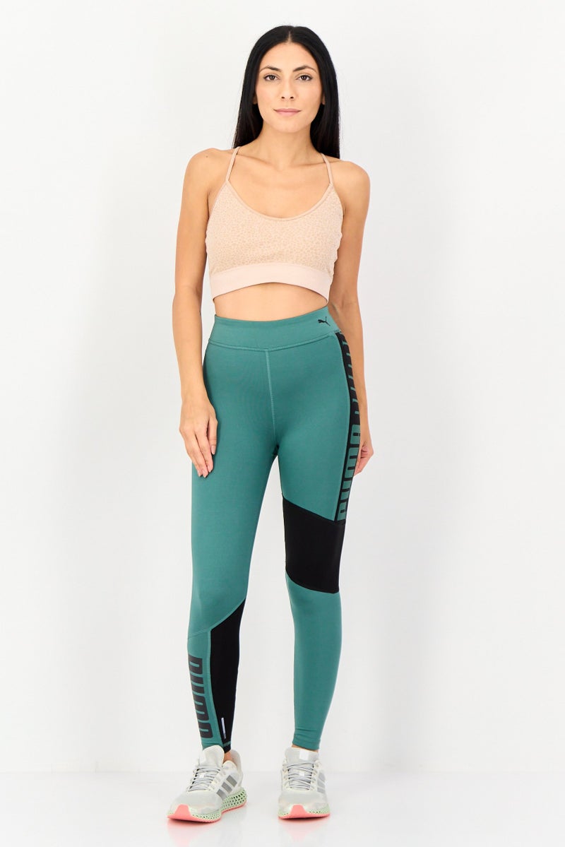 PUMA Women Sportswear Fit Training Leggings, Teal Green - Image 4