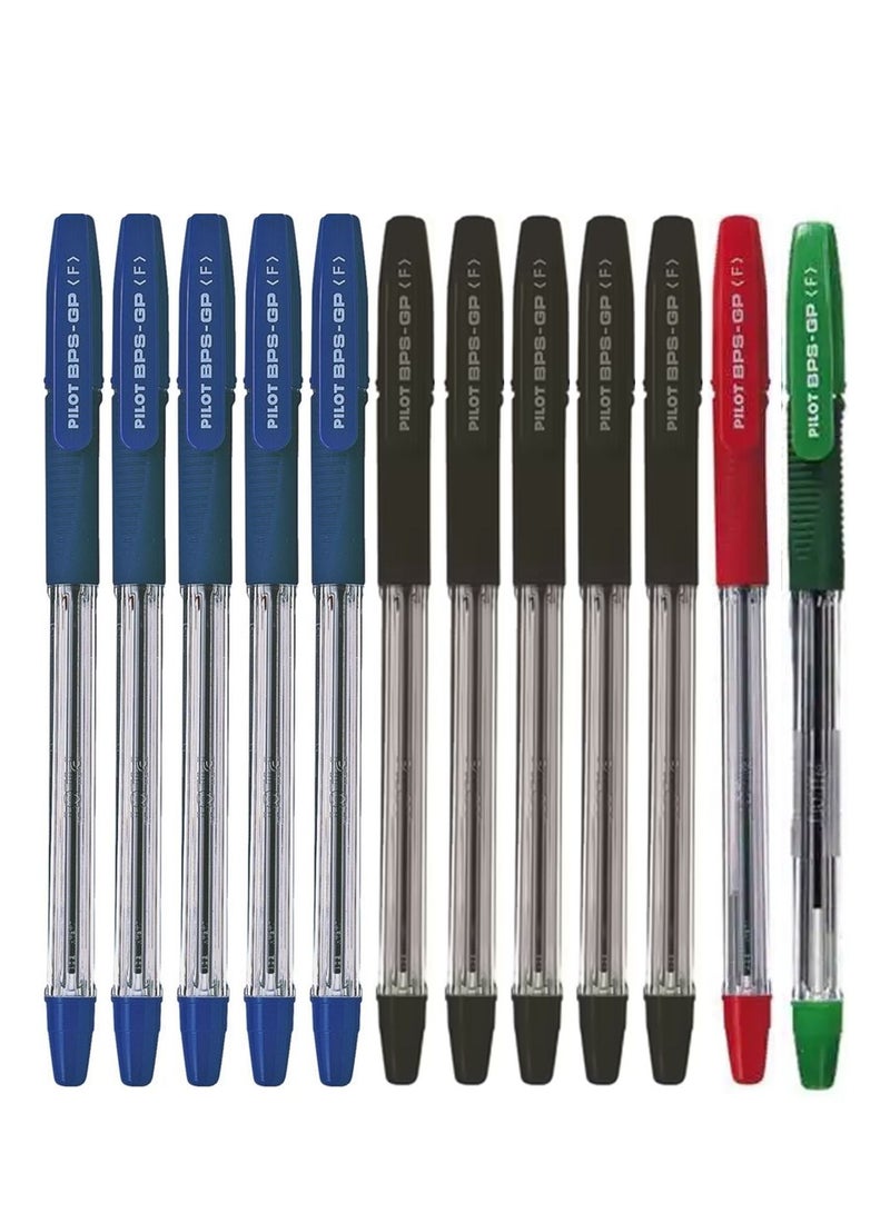 PILOT 12-Piece Ballpoint Pen Fine Tip Multicolour - Image 1