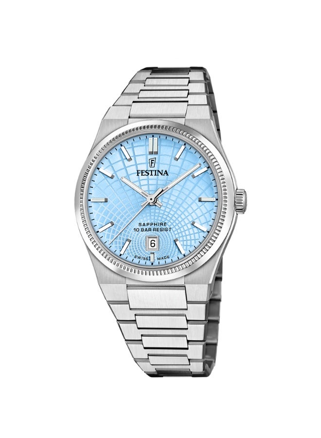 Festina Men's Swiss Made Watch RIVÉ F20051/3 Blue - Image 1