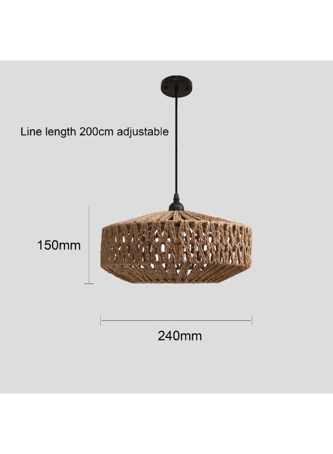 Hummer Bamboo pendant light E27*1L, 240 mm diameter - Image 3