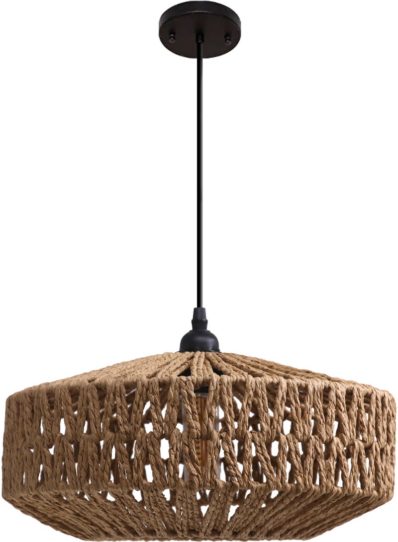 Hummer Bamboo pendant light E27*1L, 240 mm diameter - Image 4