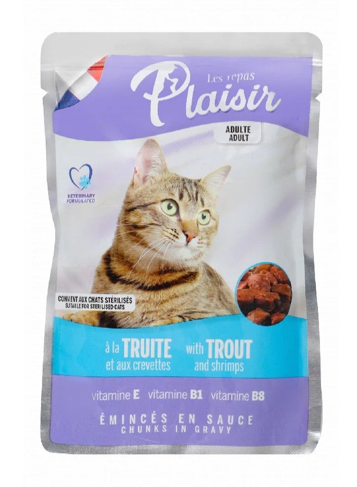 بليزير بليسير طعام رطب بالجمبري للقطط البالغة - Image 1