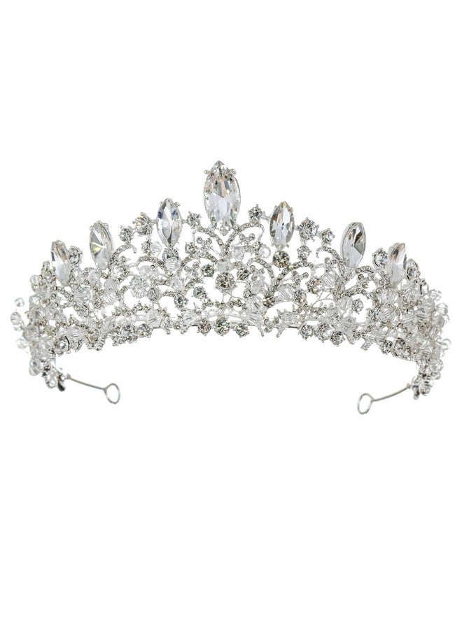 SAMKY Crystal Wedding Tiara Bridal Headpiece For Brides Hair Accessories For Woman - Image 1