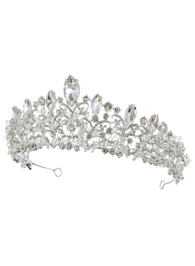 SAMKY Crystal Wedding Tiara Bridal Headpiece For Brides Hair Accessories For Woman - Image 2