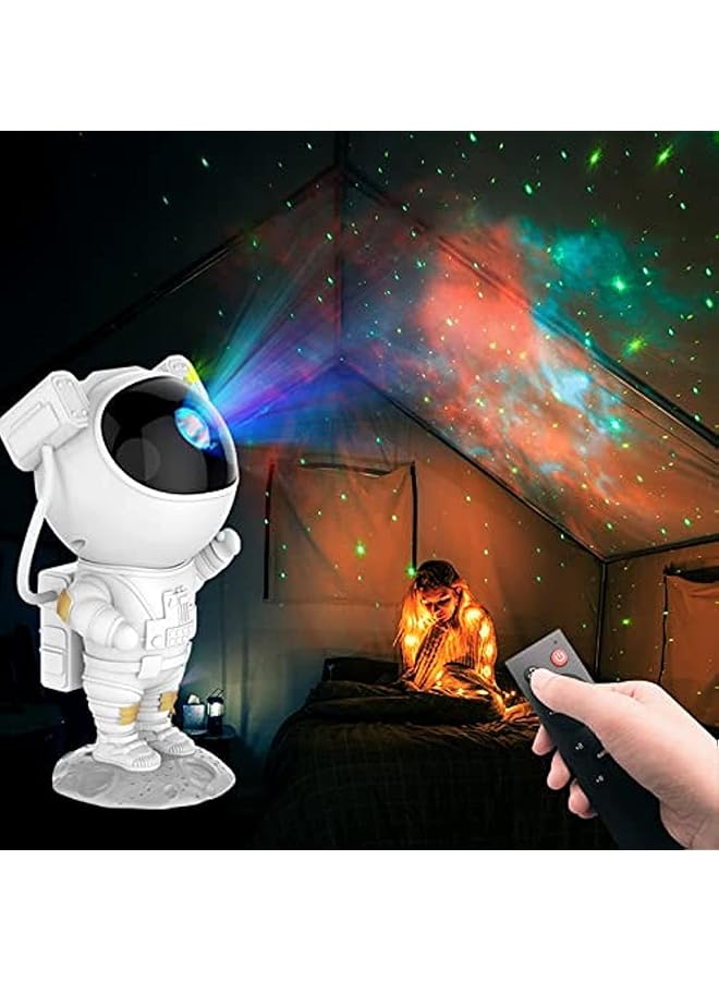 The Bros Kids Galaxy Star Led Projector Night Light with Timer Remote Control and 360°Adjustable Design Nebula Galaxy Projector for Children Adults Baby Bedroom Car Party Decoration and Game Rooms (Astronaut) - Image 1