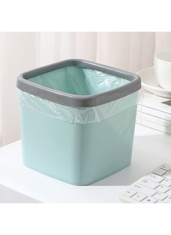 wolpin wolpin Plastic Table Open-Top Dustbin Small Size For Desktop, Study Table, Bedroom, Bathroom, Office Mini Portable Waste Bin For Kitchen (16 X 18 X 20.5 Cm) Blue  - Image 5