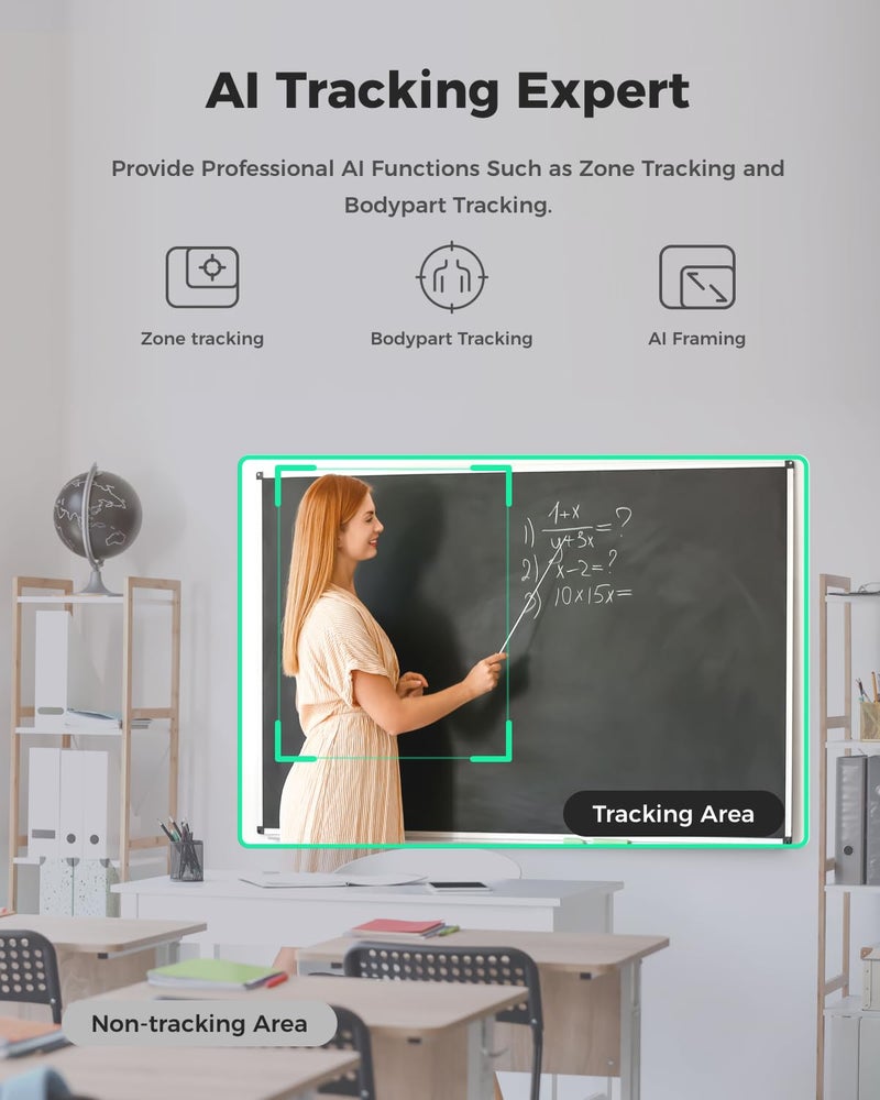 OBSBOT كاميرا ويب OBSBOT Tiny SE 1080P 100FPS للكمبيوتر، كاميرا بث PTZ بتتبع الذكاء الاصطناعي مع مستشعر 1/2.8"، تحكم بالإيماءات، ISO مزدوج، HDR متدرج، كاميرا ويب للكمبيوتر المكتبي، اللابتوب، الاجتماعات، مكالمات الفيديو - Image 4