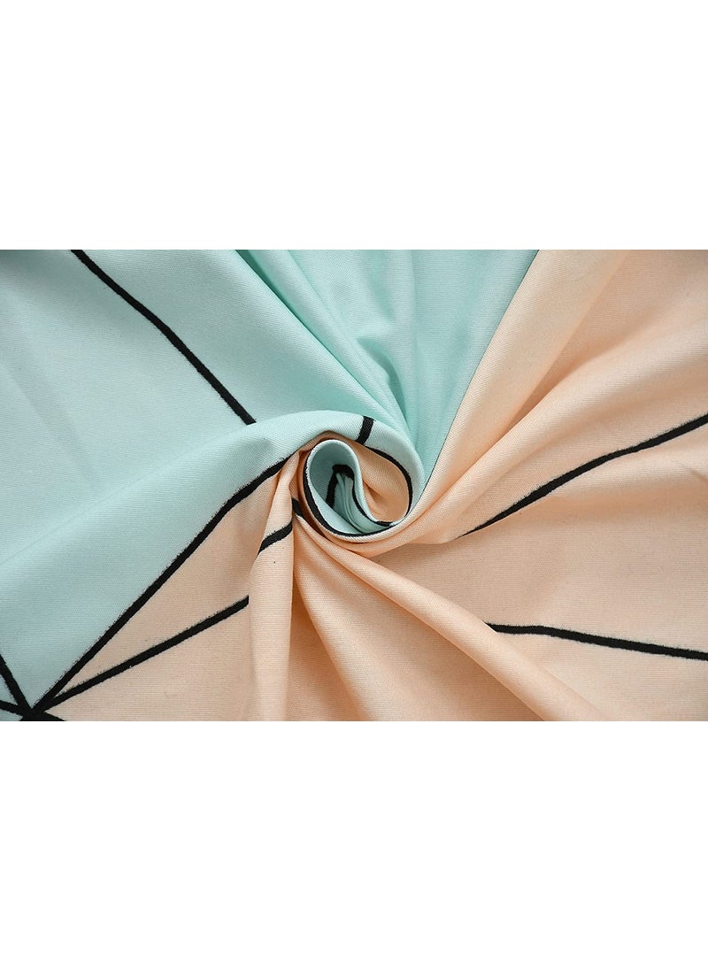 Femfairy Femfairy Microfiber 120GSM Reversible Single Bed AC Comforter with Single Glace Cotton Bed Bedsheet and Pillow Cover 60x90 Inches Pastel Green  - Image 4