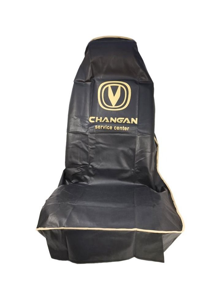 Changan Universal Car Seat Dust Dirt Protection Cover, Extra Protection For Your Seat 2 Pcs Set, Car Seat Cover, White - Image 3