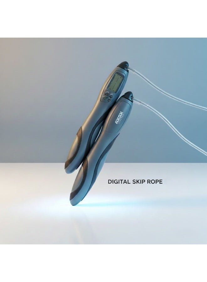 Axox Digital Jump Rope-Smart Fitness Skip Rope with Counter, Calories Tracker & Adjustable 9ft Length for Cardio, Fat Burn & Full-Body Workout - Image 5