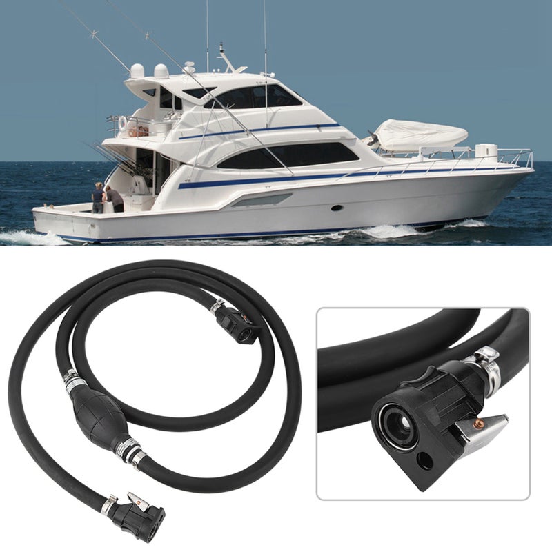 تركيب خط خرطوشة وقود محرك القارب 3/8 بوصة مع لمبة التمهيدي وموصل لشركة Yum Marine - Image 4