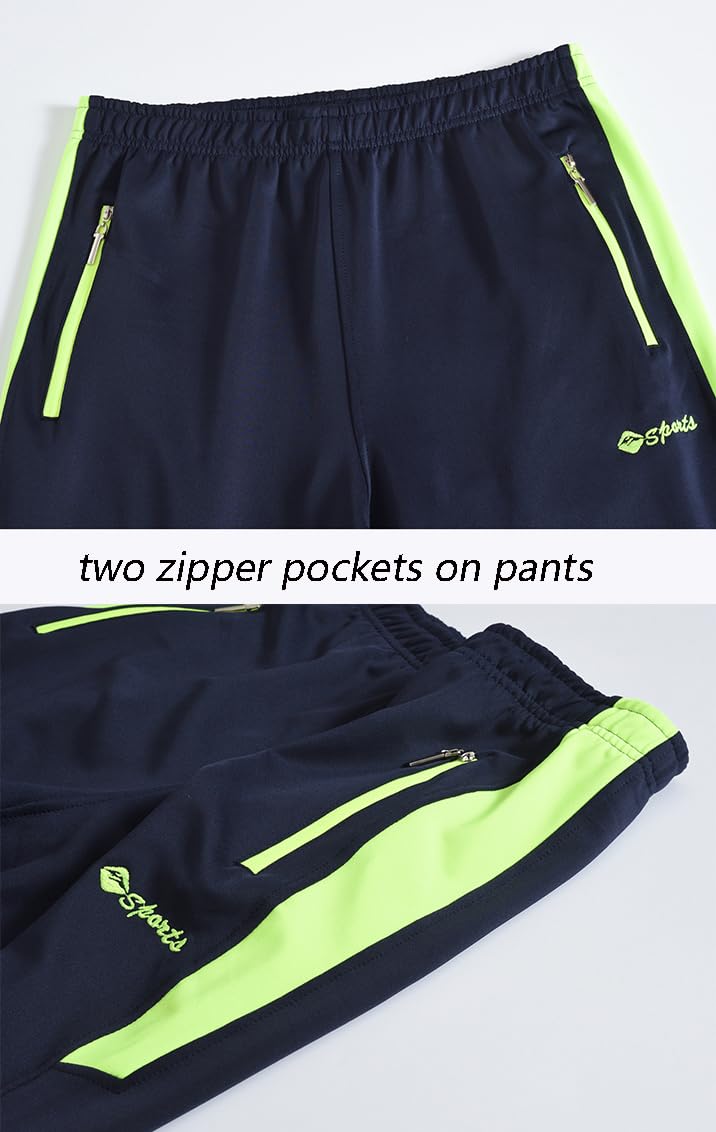 YSENTO Men's Tracksuits Outfits Set 2 Piece Jogging Suits Warm Up Sweatsuits Sweat Track Suits Sets Green M - Image 5
