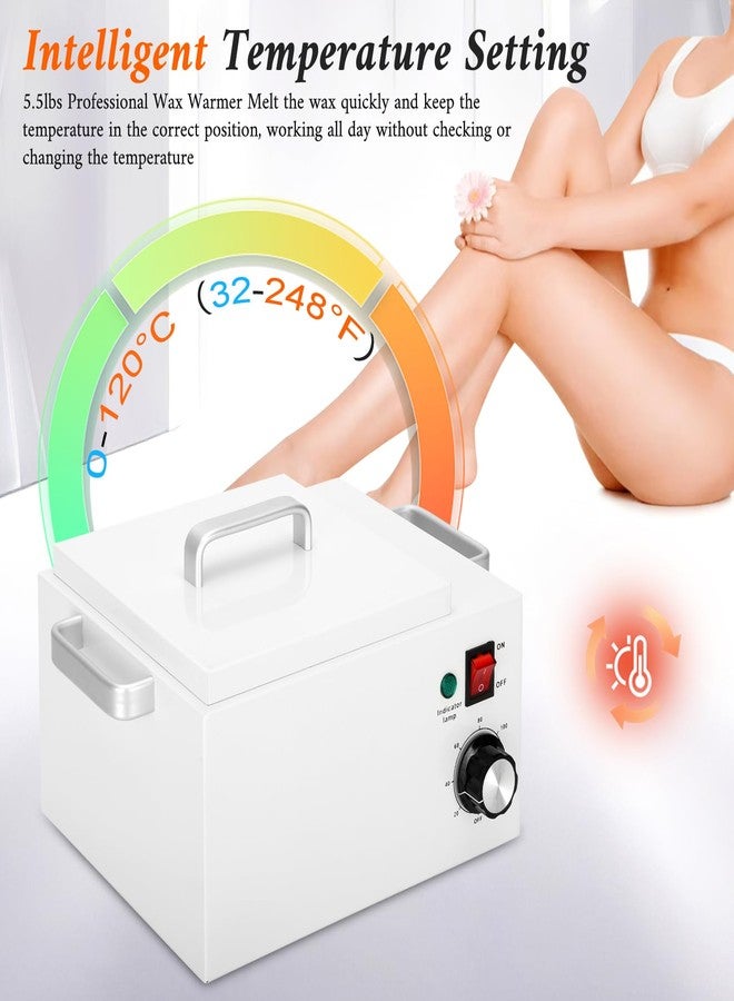 Orsong 5.5 lbs Wax Pot Warmer Professional for Hair Removal,Large Wax Pot with 32-248℉(0-120℃) Temperature Adjustment Settings for Home,Beauty Salon,Spa,Barber Shop,Gift - Image 3