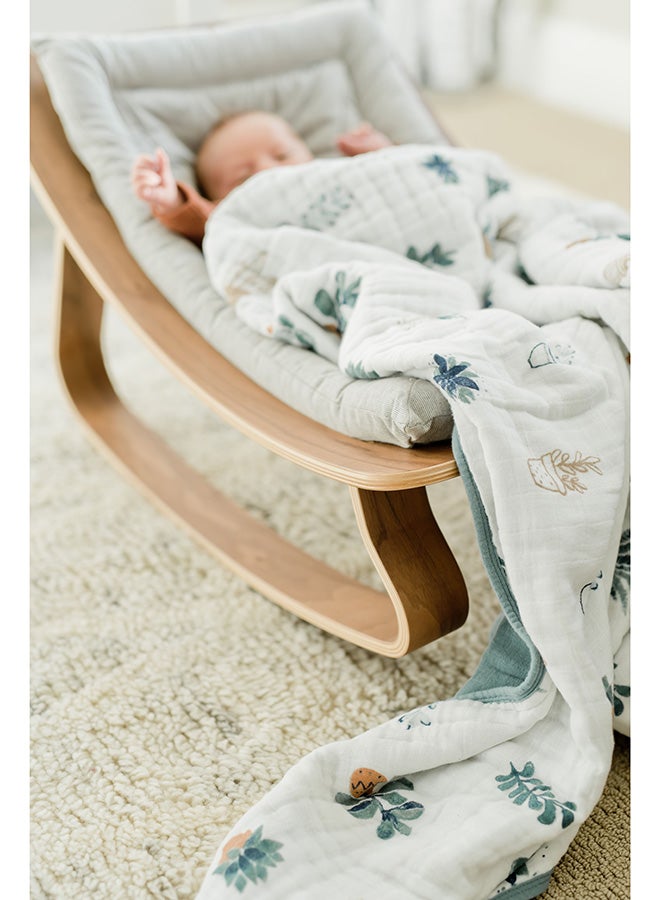 Little Unicorn Original Premium Cotton Quilt | Multi-Layered & Extra-Soft Muslin Fabric |for Babies & Toddlers (Prickle Pots) - Image 5