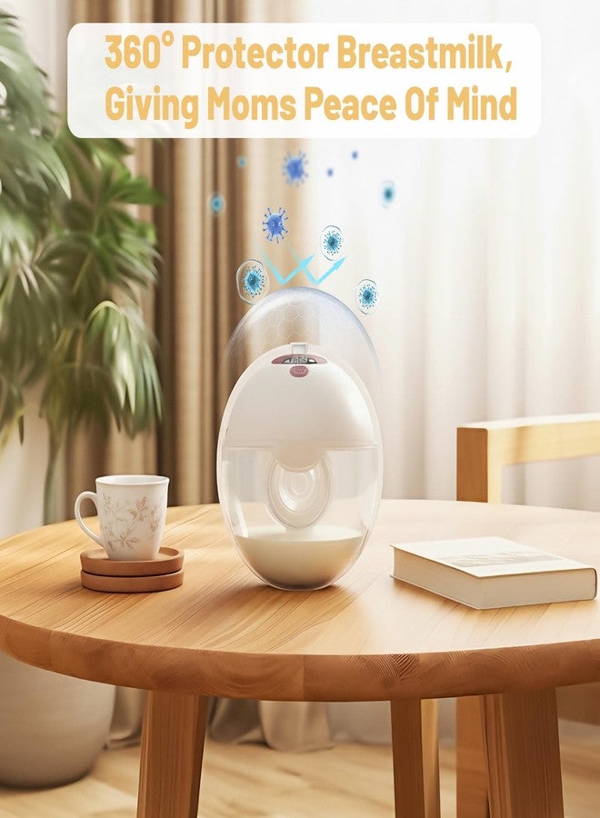 ايفارونال ٦ قطع من أغطية فوهة السيليكون المتوافقة مع مضخة الثدي القابلة للارتداء Momcozy M5، مقاومة للغبار، تحافظ على النظافة، تمنع التسرب من الأعلى، مناسبة لأجزاء مضخة الثدي M5، عبوة من ٦ قطع باللون الأبيض - Image 5